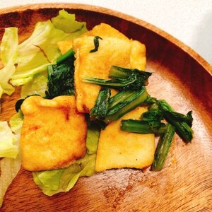 小松菜と油揚げの煮物